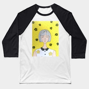 Yellow Daisy Baseball T-Shirt